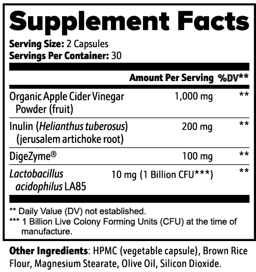 Apple Bliss Cider Vinegar Capsules